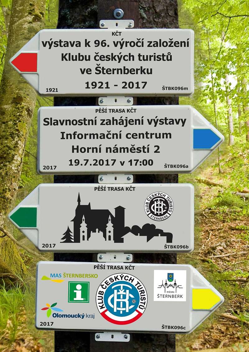 KČT Šternberk a historie turistiky - zahájení výstavy - 19.7.2017